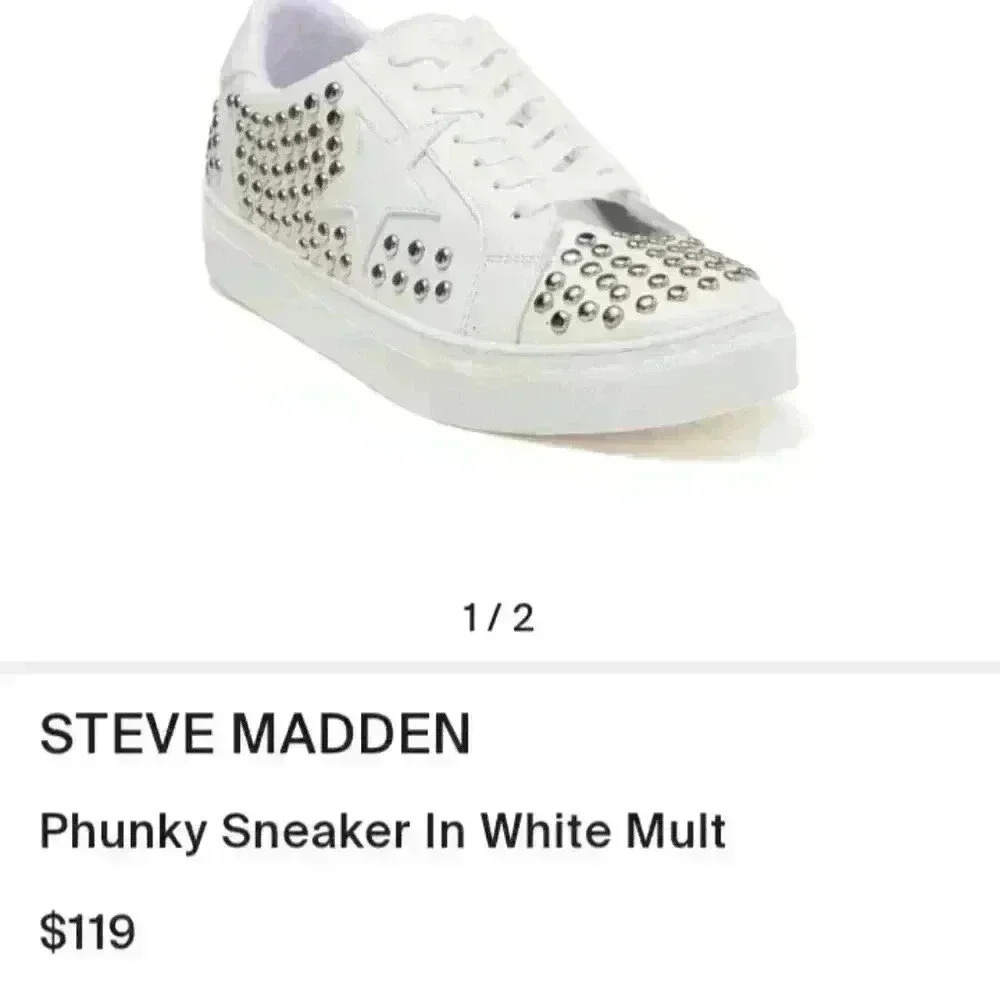 Steven New York Womens Studded Phunky Sneaker 8 - Picture 4 of 16